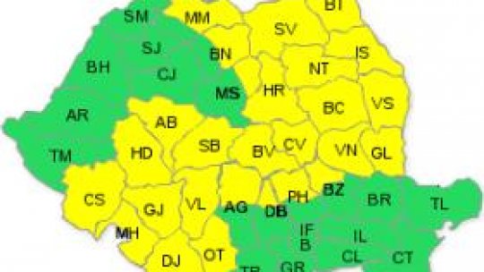 Cod galben de ploi şi ninsoare