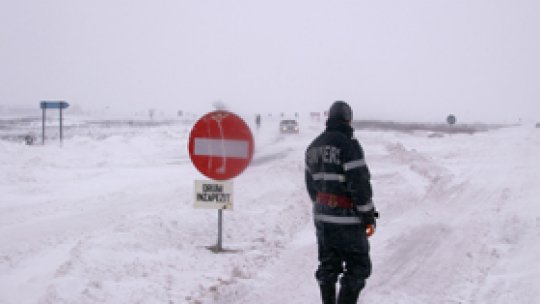 Drumuri blocate în judeţul Galaţi