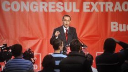 Victor Ponta este noul preşedinte PSD