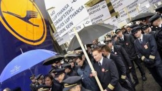 Grevă a piloţilor companiei Lufthansa
