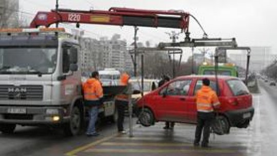 La Piteşti nu se mai ridică maşinile