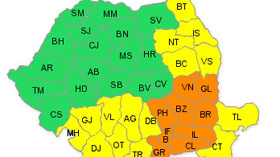 Codul portocaliu de ninsori şi viscol a fost prelungit