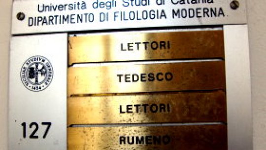 Limba română, studiată la Universitatea din Catania