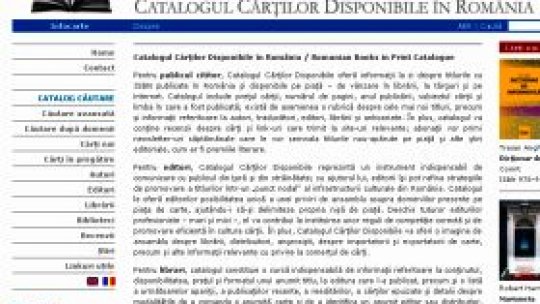 Catalog on-line pentru cărţile publicate în România