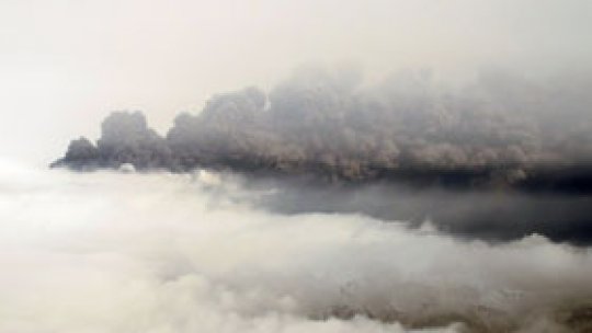 Norul de cenuşă vulcanică deasupra României