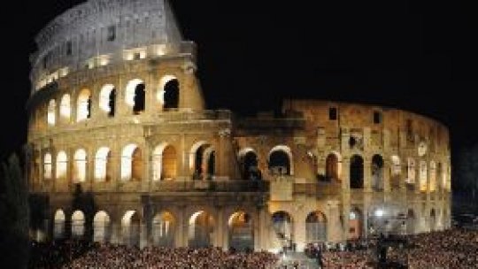 Procesiune reunită pentru Drumul Crucii la Roma