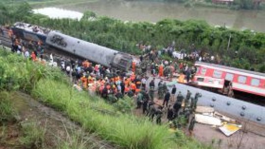 Grav accident feroviar în estul Chinei