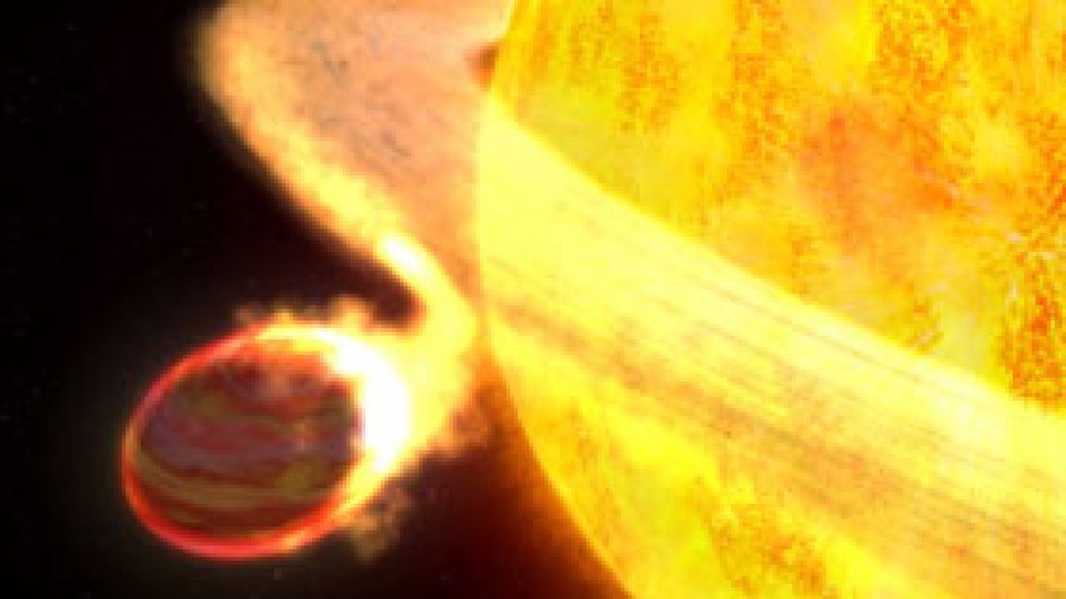 O planetă este "devorată" de o stea