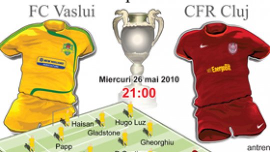 CFR Cluj şi FC Vaslui în finala Cupei României