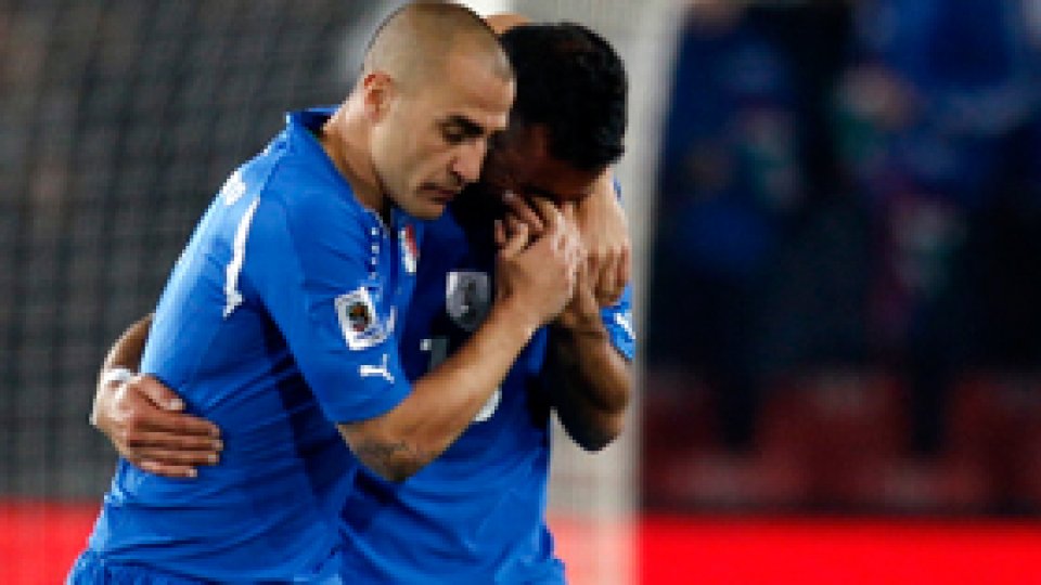 Campioana mondială en titre, Italia, părăseşte CM 2010