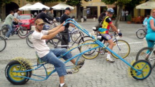Sibieni pe biciclete