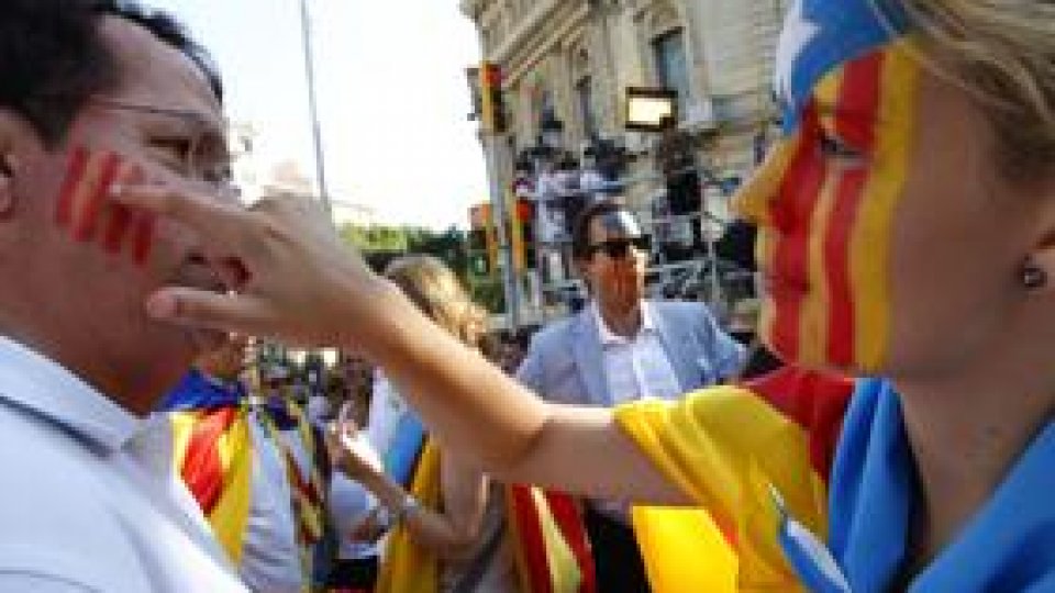Demonstraţie la Barcelona pentru autonomia Cataloniei