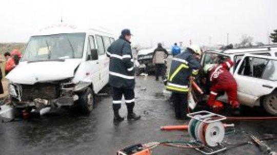 Accident în lanţ la Galaţi