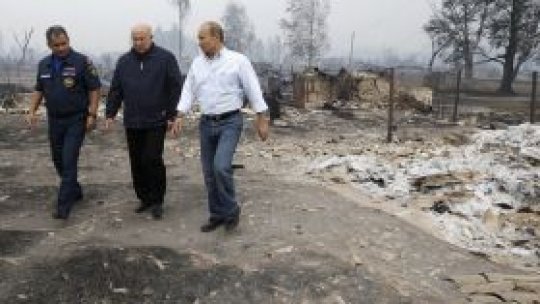 Sat ars din temelii în Rusia