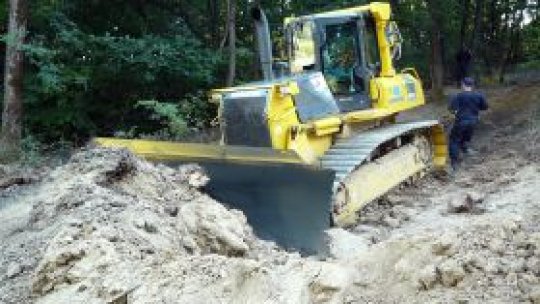 S-a furat un buldozer