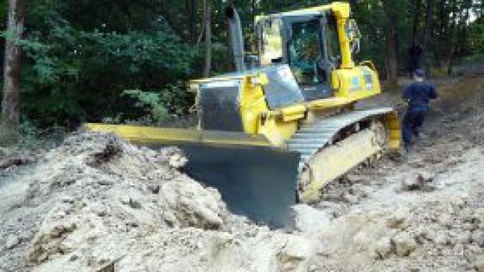 S-a furat un buldozer