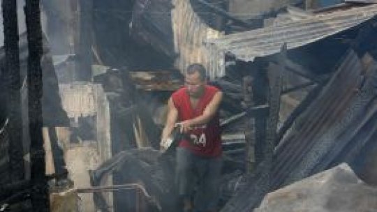 Incendiu devastator în capitala filipineză