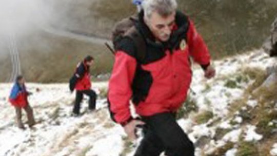 Zăpadă în Munţii Făgăraş