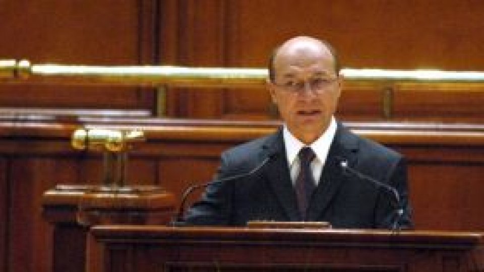 Traian Băsescu în faţa parlamentului (LIVE TEXT)