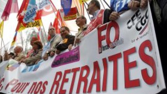 Proteste în Franţa împotriva reformei legii pensiilor