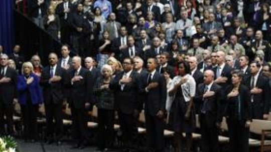 Ceremonie pentru victimele masacrului de la Tucson