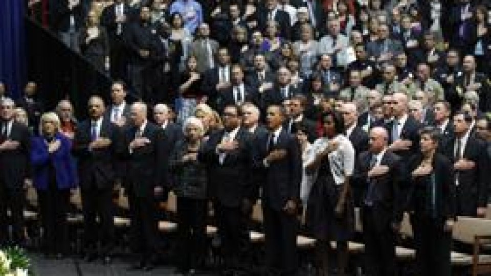 Ceremonie pentru victimele masacrului de la Tucson