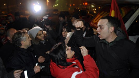 Muncitorii de la fabrica Fiat din Torino protestează