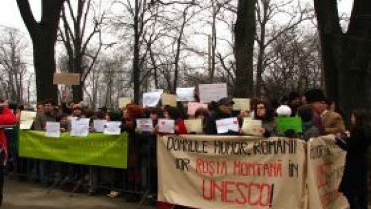 Manifestaţie pentru Roşia Montană