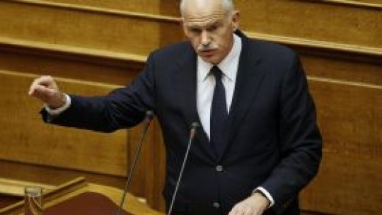 Guvernul elen cere parlamentului un vot de încrede