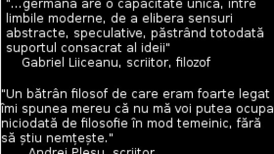 Germana - limba marilor idei