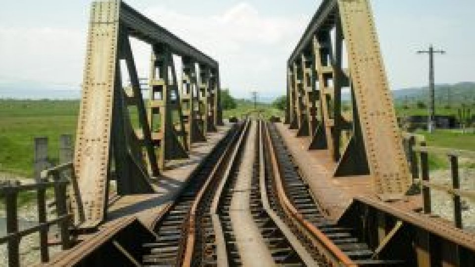 Podul din Gârcov, "reparat cu fonduri europene"