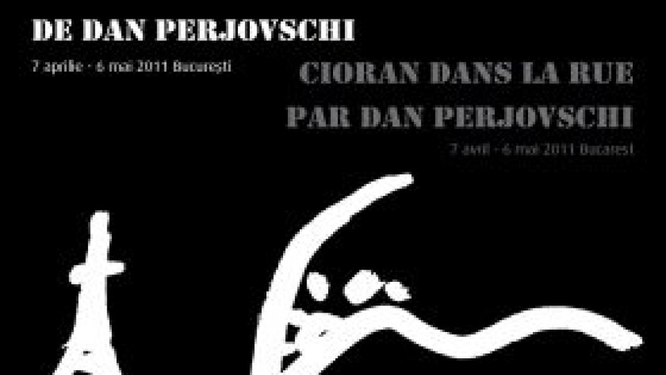 Cioran în stradă de Dan Perjovschi