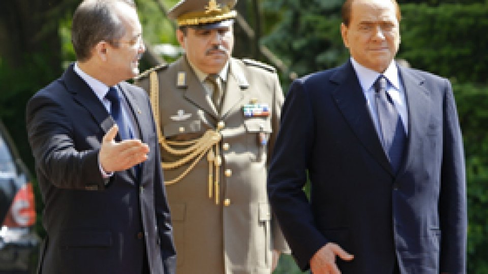 Silvio Berlusconi în vizită oficială la Bucureşti