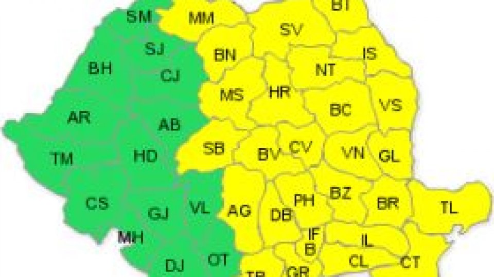 Cod galben de ploi torenţiale