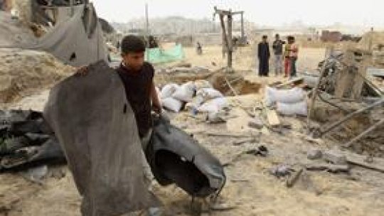 Ripostă a aviaţiei israeliene în Gaza