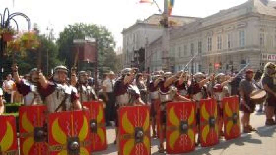 Bătălia dintre daci şi romani reprodusă la Sălaj