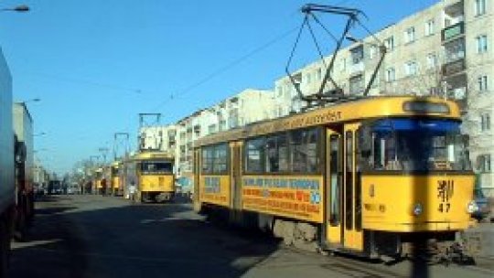 Fără tramvaie pe bulevardul Copou din Iaşi