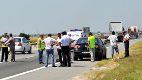 Jaf armat pe autostrada Bucureşti-Piteşti