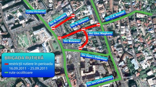 Trafic restricţionat în capitală pe "Strada Cărţii"