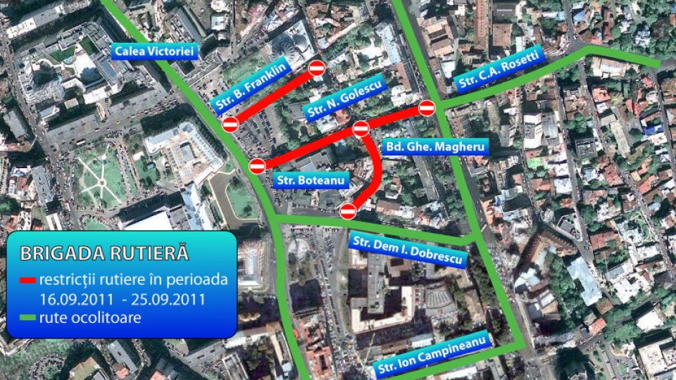 Trafic restricţionat în capitală pe "Strada Cărţii"