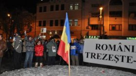 Miting al opoziţiei la Bucureşti