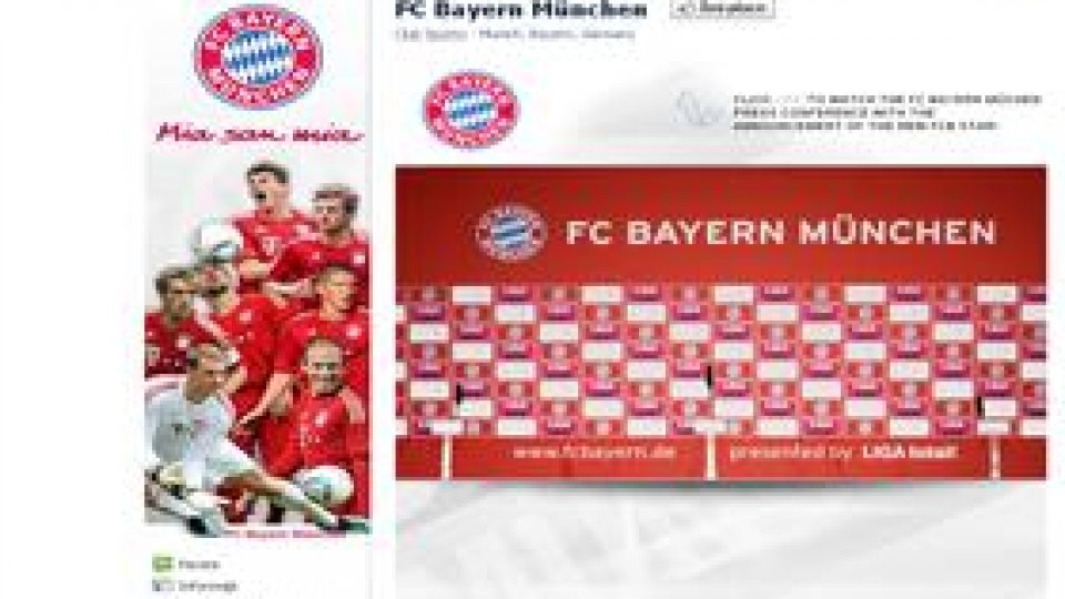 Bayern "şi-a păcălit" fanii să dea "like" pe Facebook