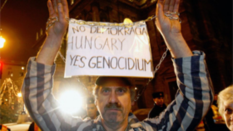 Proteste în Ungaria împotriva noii Constituţii