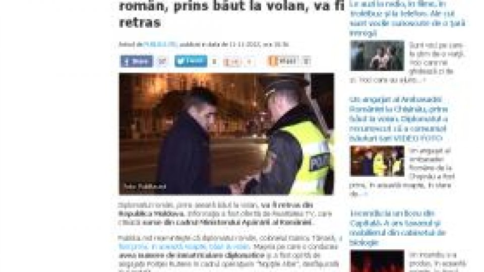 Ataşatul militar român de la Chişinău "a fost retras"