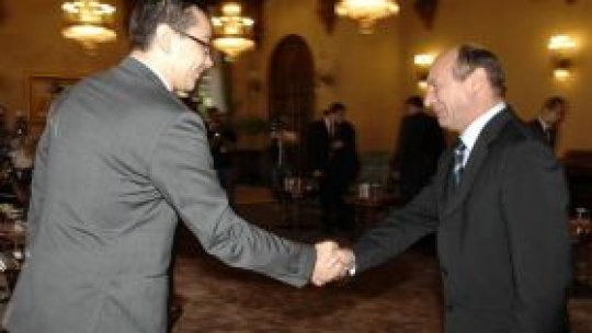 Şeful statului şi premierul se întâlnesc la palatul Cotroceni