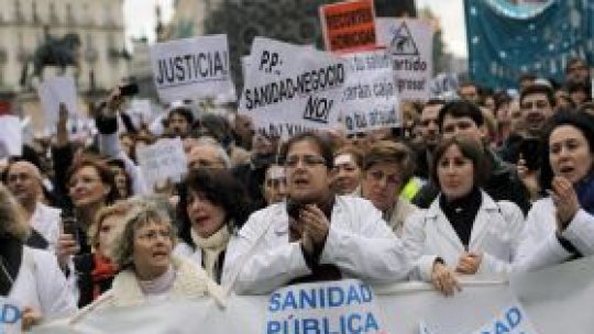 Proteste în Spania faţă de privatizarea anumitor servicii
