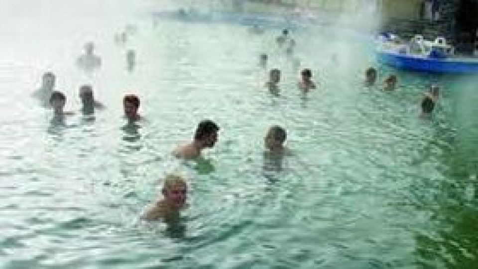 O baie caldă la minus 20 de grade C