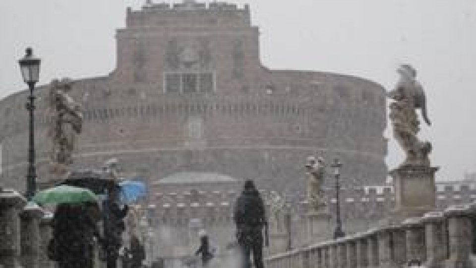 Roma, afectată de ninsori record