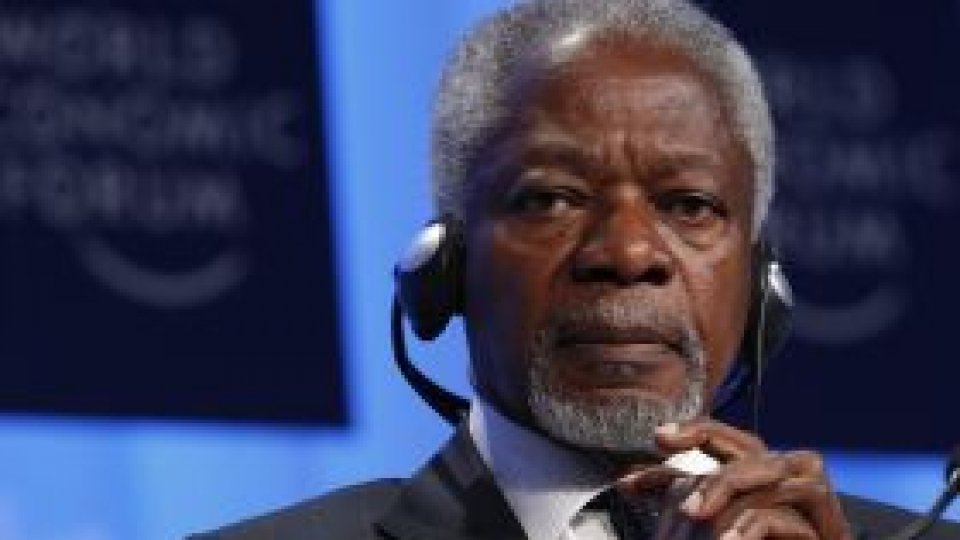 ONU adoptă planul pentru Siria propus de Kofi Annan