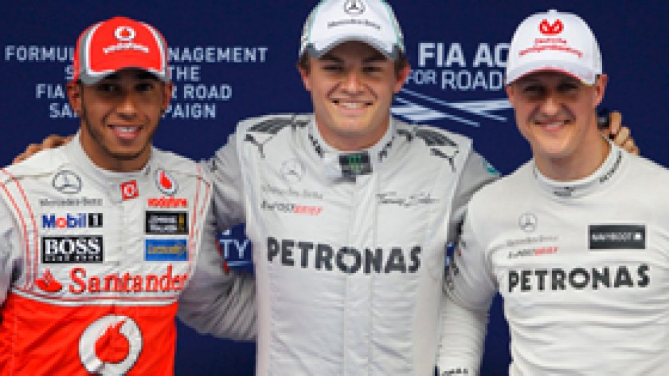 Nico Rosberg la primul pole position din cariera